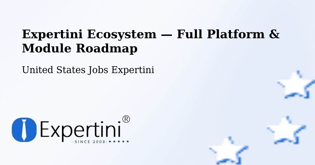 Expertini Ecosystem — Full Platform & Module Roadmap – Ewing